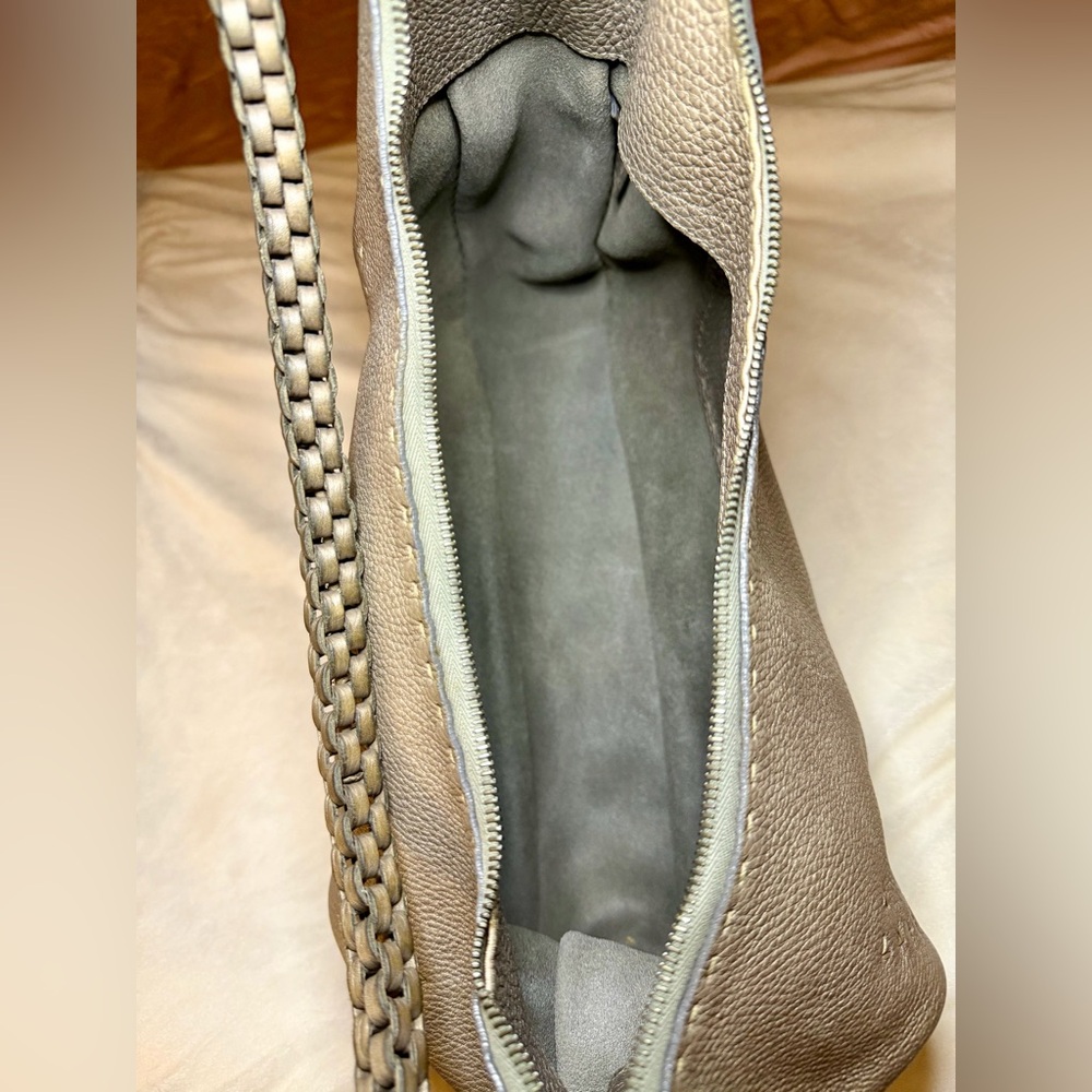 Fendi Selleria Vintage Metallic Hobo Shoulder Bag COA - Picture 14 of 16